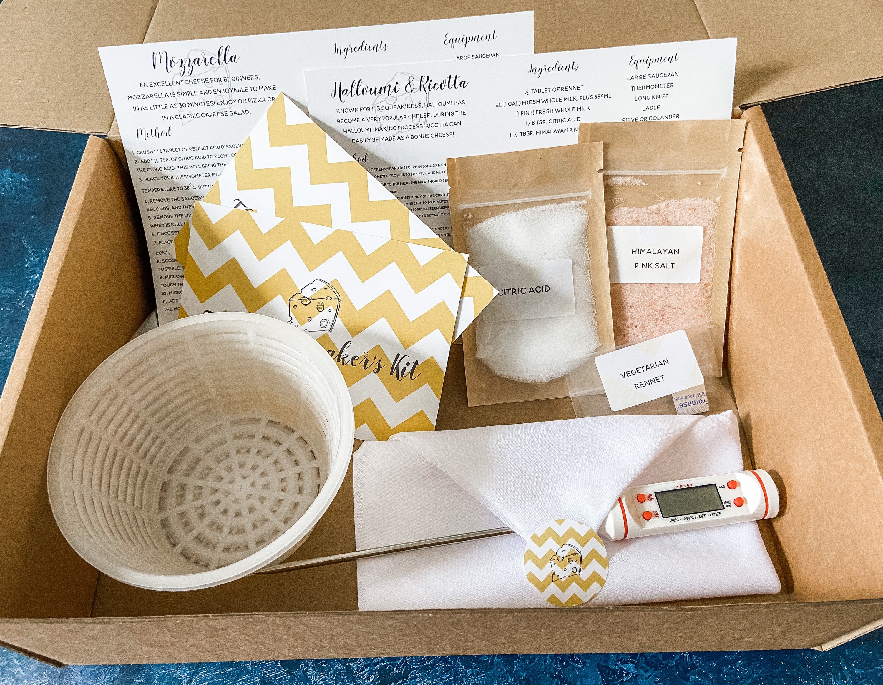 DIY Cheese Making Kit Make Your Own Mozzarella Halloumi Etsy UK