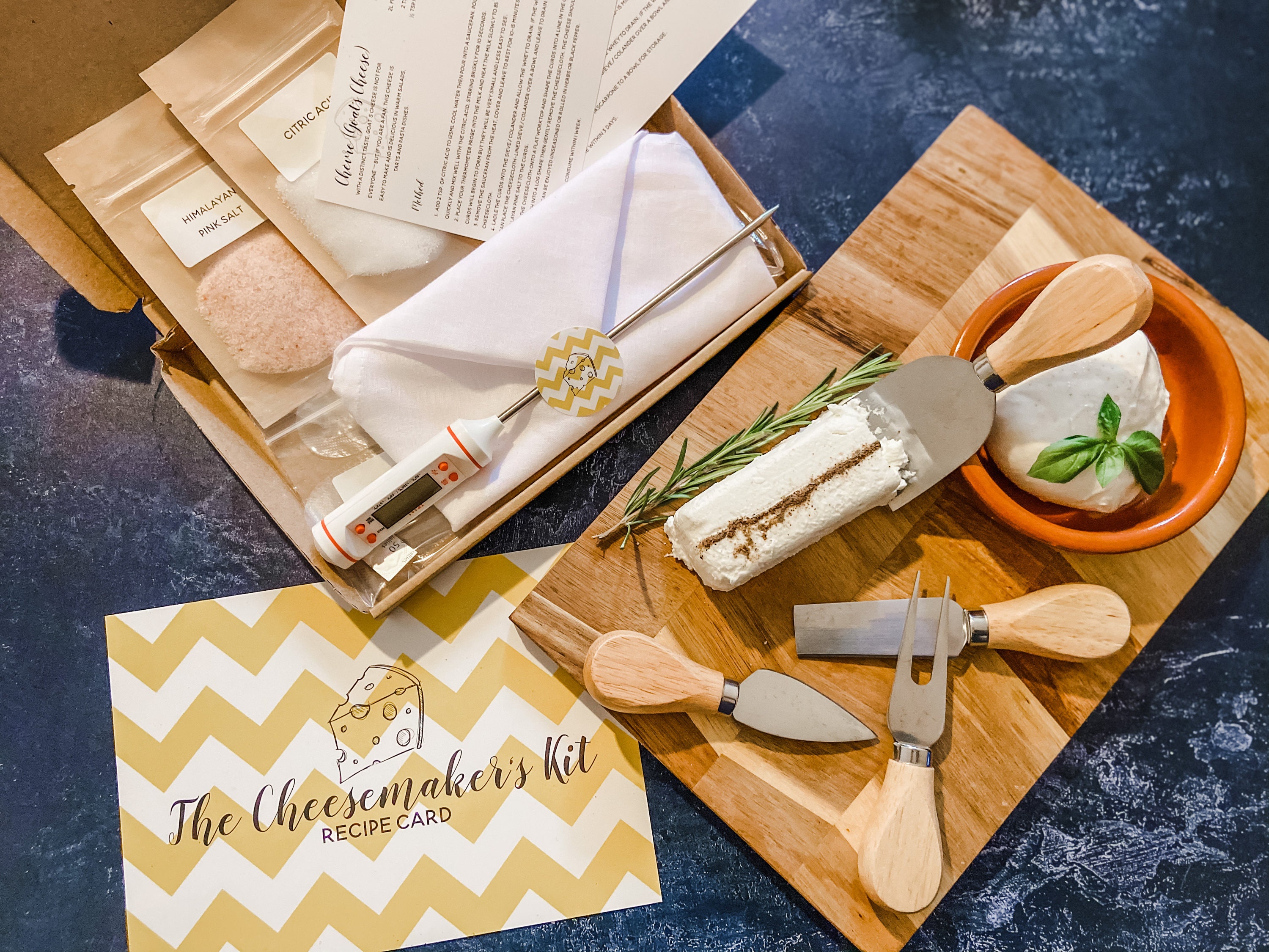 Cheesemaking at Home Food Kit Ingredients Cheesecloth Etsy UK