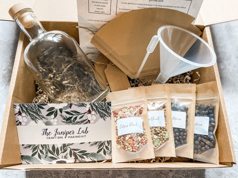 DIY Make Your Own Gin Craft Gin Making Kit Botanical Blend Etsy