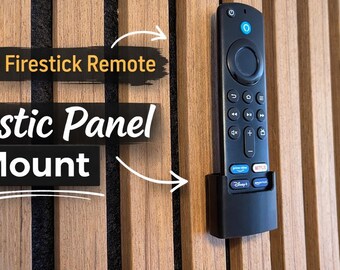 Fire Stick Remote Holder for Acoustic Slat Wall Panels – No Drill Mount