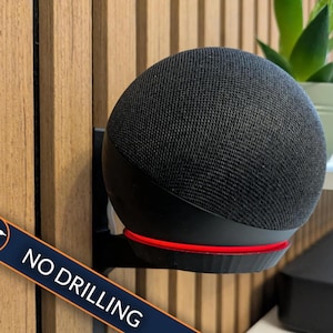 Eco Dot Wandhalterung für Acoustic Panels | Keine Bohren Lamellenhalterung | 4. & 5.Gen