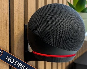 Echo Dot Wall Mount for Acoustic Panels | No Drill Slat bracket | 4th & 5th Gen