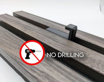 Acoustic Panel Hook – No-Drill Rapid Installation for wooden slat walls
