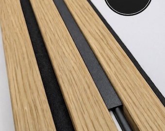 Push fit acoustic panel 30cm or 25cm cable duct cover – invisible TV cable for living room walls, cable management