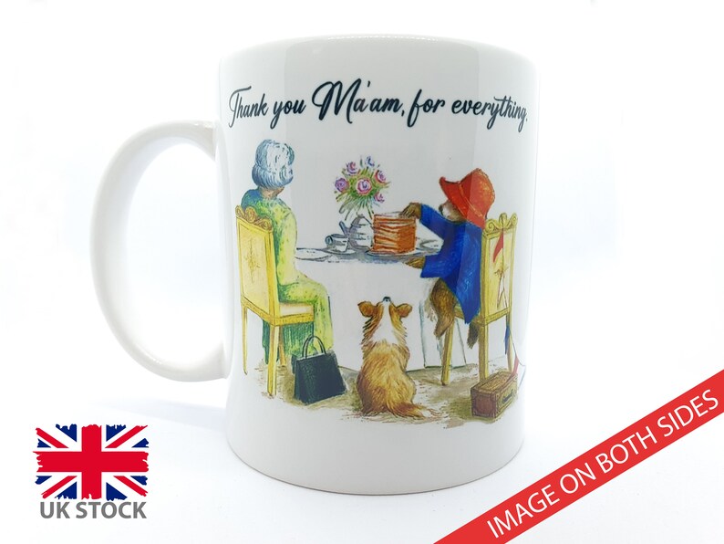 Queen Elizabeth II Paddington Bear Tea Coffee Mug Etsy