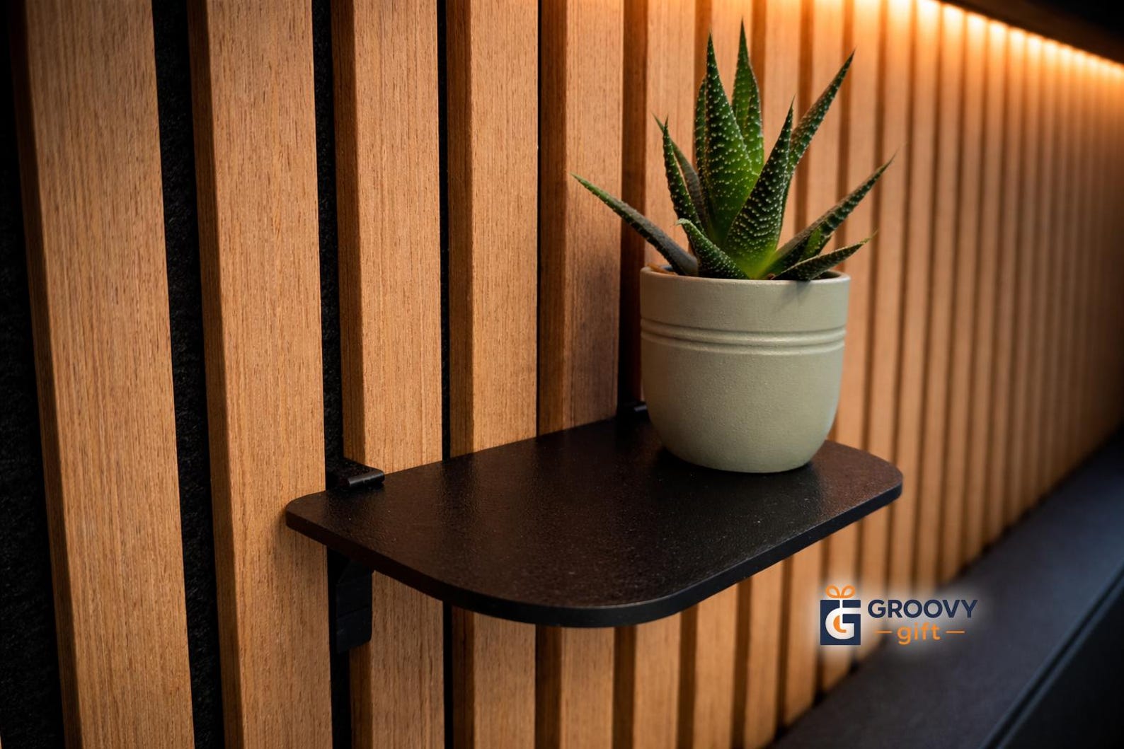 Panel Shelf System Acoustic Panel Shelf No Drill | Slat Wall Shelf System | Push Fit Wall ...