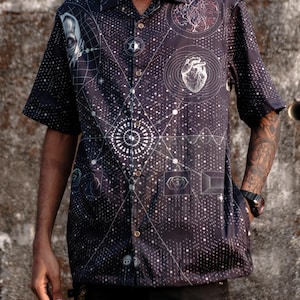 Psychedelic Mens Shirt: Festival Rave Button-Up - Limited Edition shirt