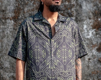 Men's Molecule Pattern Shirt: Bambus oder Baumwolle Psychedelic Artwear -  Etsy sterreich