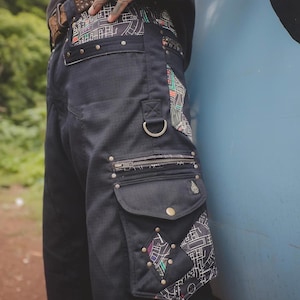 Ripstop Cargo Shorts: Psytrance Festival Rave Pants