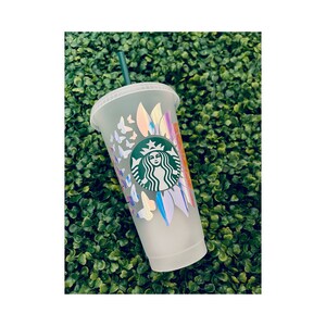 Starbucks Light Pink Pearl Mermaid Logo Beveled DOME LID Cold Cup Tumbler  24 oz