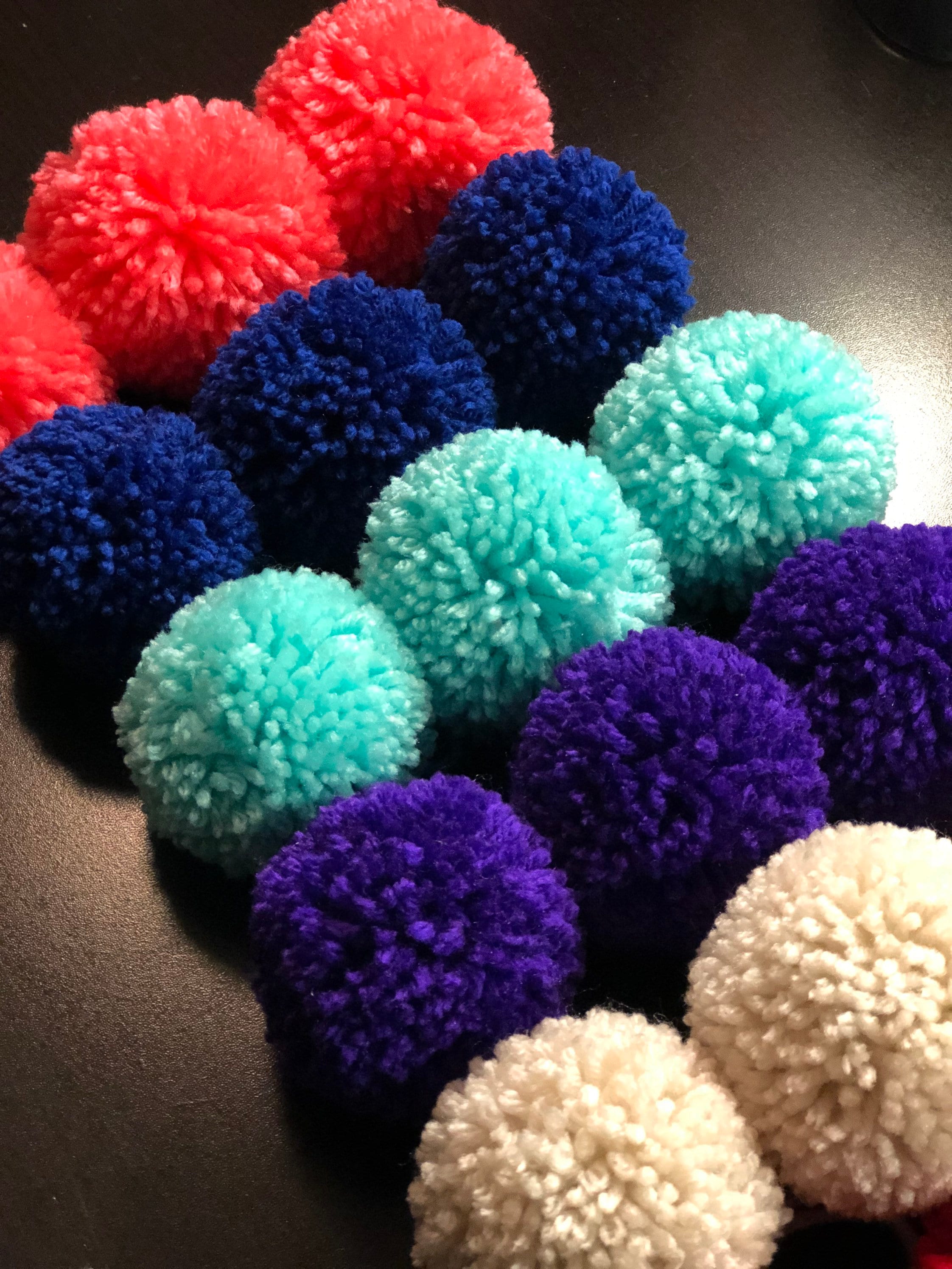 Pick A Pom Pom 3 inch Large Oversized Handmade Poms Craft | Etsy