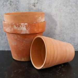 Vintage Terra Cotta Clay Pot. 4.5 Inches. Flower Pot Planter. Natural  Patina. Shabby Chic. She Shed. Boho. Jungalo Style Planters. 
