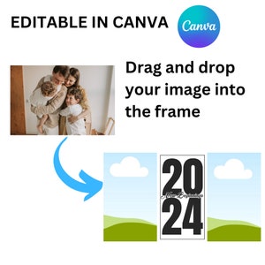 2024 Calendar Editable In Canva| Instant Download