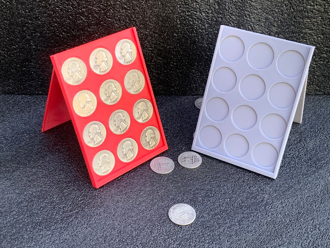 3d printed coin holder display collection Etsy
