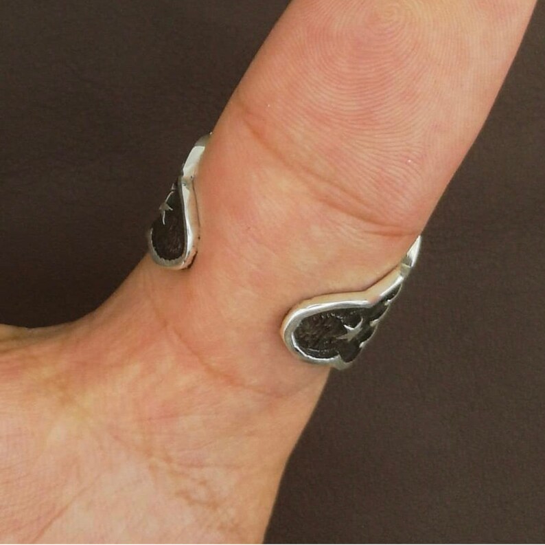 Kayi Tribe Design Sterling Silver 925 Ring Turkish Hamdmade Men Women \u0130slamic Turks Sign Kay\u0131 Boyu