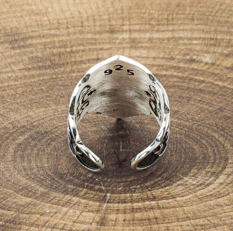 Kayi Tribe Design Sterling Silver 925 Ring Turkish Hamdmade Men Women \u0130slamic Turks Sign Kay\u0131 Boyu