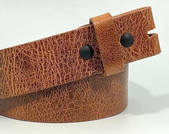 Correa de cuero de búfalo de 1,5” (38 mm) – Repuesto a presión – Fabricada en EE. UU.