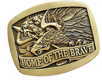 US Eagle Buckle Solid Brass | American style Belt Buckle | Premium Belt Buckle for Men and Women | God Bless America Belt Buckle