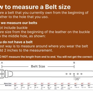 How to measure a Belt size