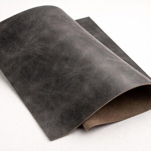 Water Buffalo Belt Blanks 8 10 oz Leather Straps 50 60 Inch No Holes Crazy Horse Gray