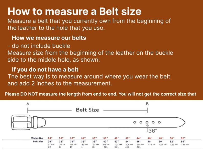 How to measure a Belt size