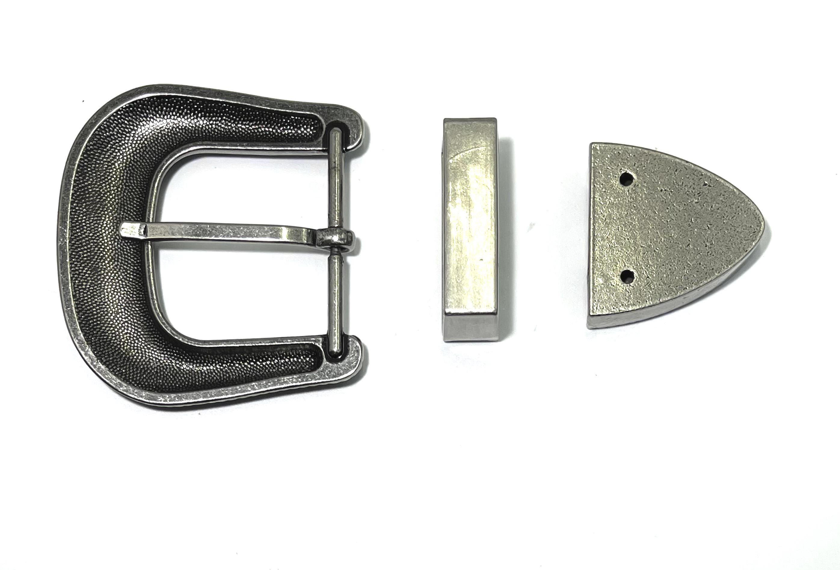 Western Cowboy Buckle 38MM Antique Silver Zinc Alloy Belt  display picture 2