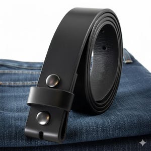 Vintage Buffalo Leather Belt 1.5" – Multiple Colors – Western Style – USA Made image 19