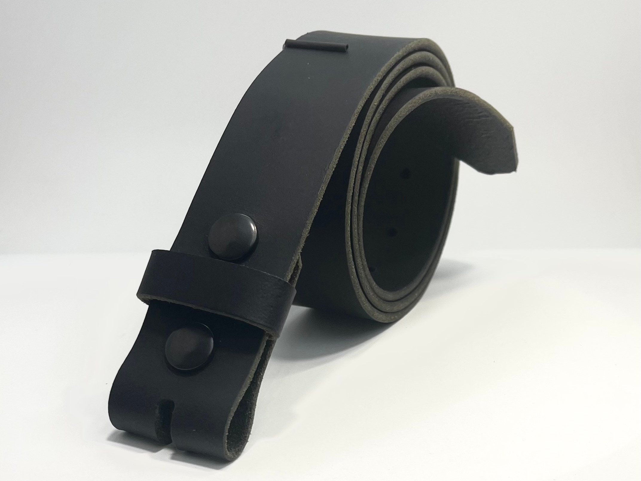 Leather Belt Without Buckle Belt for Your Buckle Brown Leather No