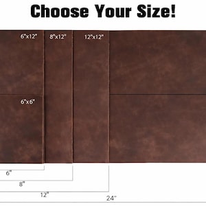 Water Buffalo Leather Sheet 8–10 oz – Full Grain Thick Leather Panels for Leathercraft & DIY – USA Made image 3