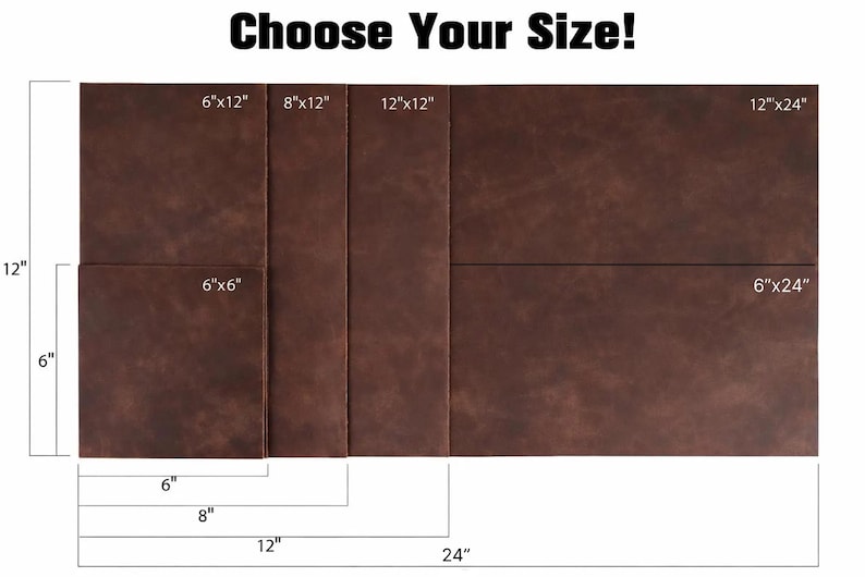 Water Buffalo Leather Sheet 8–10 oz – Full Grain Thick Leather Panels for Leathercraft & DIY – USA Made image 3
