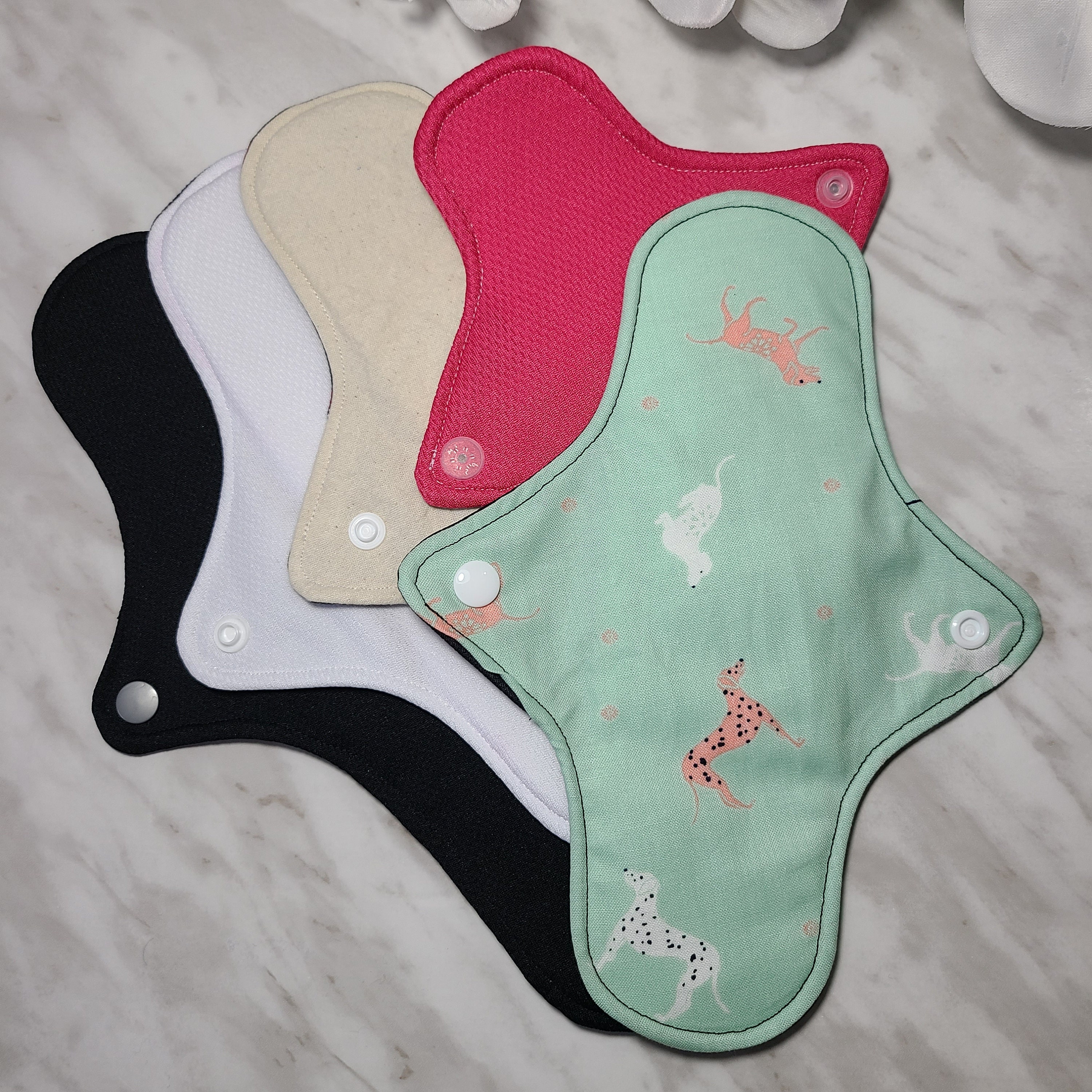 Reusable Menstrual Pads made of washable cloths Dogs Etsy