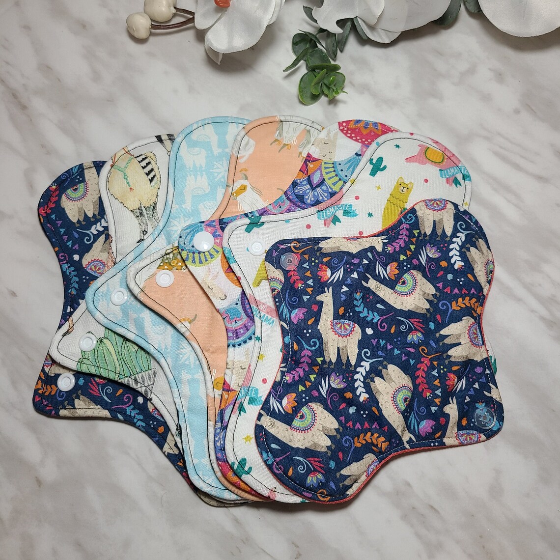 7 Pack of Reusable Menstrual Pads made of Washable Cloths Etsy