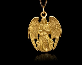 MINI Praying Angel Pendant (24 mm) - Symbol Of Faith And Protection | Made In USA