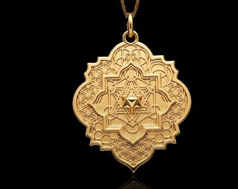 MINI Sacred Geometry Pendant (23 mm) - Made In USA