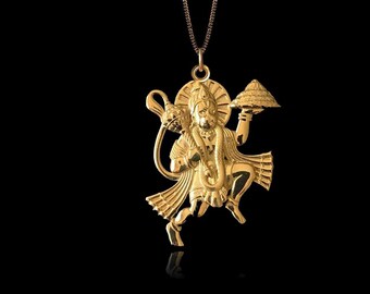 Gold locket hanuman clearance
