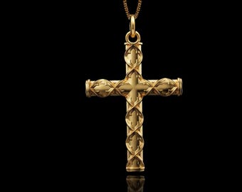 Gold Oblivion Cross Pendant | Made In USA