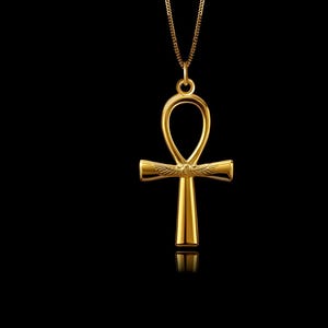 Gold Ankh Pendant 6 - Solid Gold Ankh Necklace, Egyptian Jewelry, Symbol Of Eternal Life And Protection – Made In USA