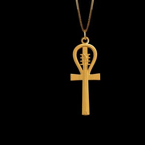 Gold Ankh Pendant 7 - Solid Gold Ankh Necklace, Egyptian Jewelry, Symbol Of Eternal Life And Protection – Made In USA