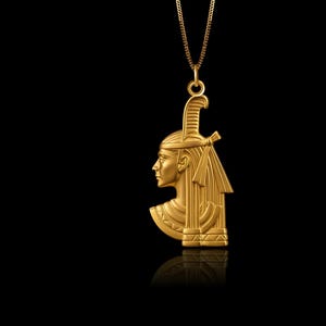 Gold Maat Pendant - Solid Gold Maat Necklace, Men And Women&#39;s Egyptian Goddess Jewelry, Symbol Of Truth And Justice – Made In USA