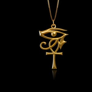 Gold Ankh Pendant 4 - Solid Gold Ankh Necklace, Egyptian Jewelry, Symbol Of Eternal Life And Protection – Made In USA
