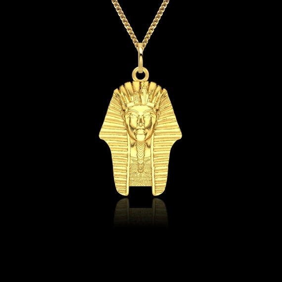Pharaoh Pendant 18K Solid Gold Pharaoh 