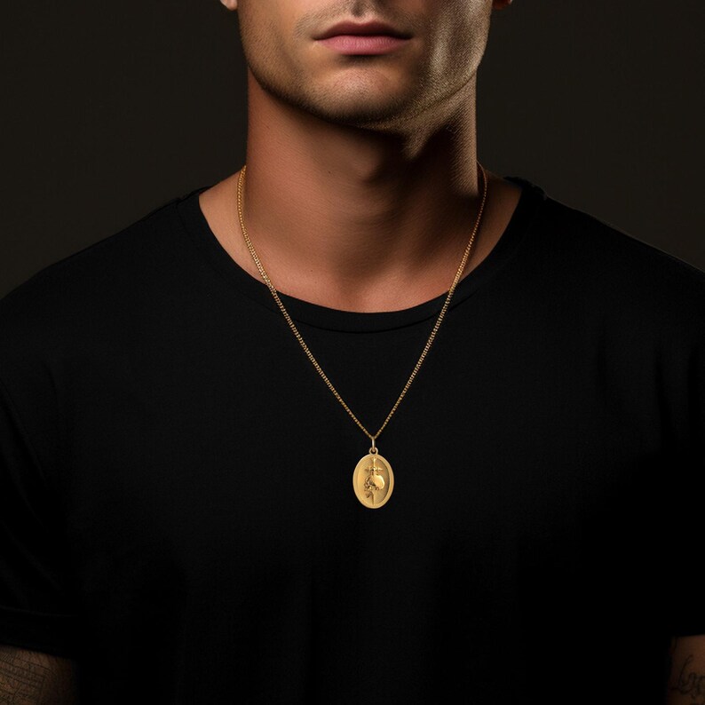 Gold Sliced Skull Pendant 14k, 18k Solid Gold Men's Skeleton Head