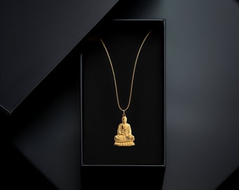 14k gold buddha charm pendant outlet
