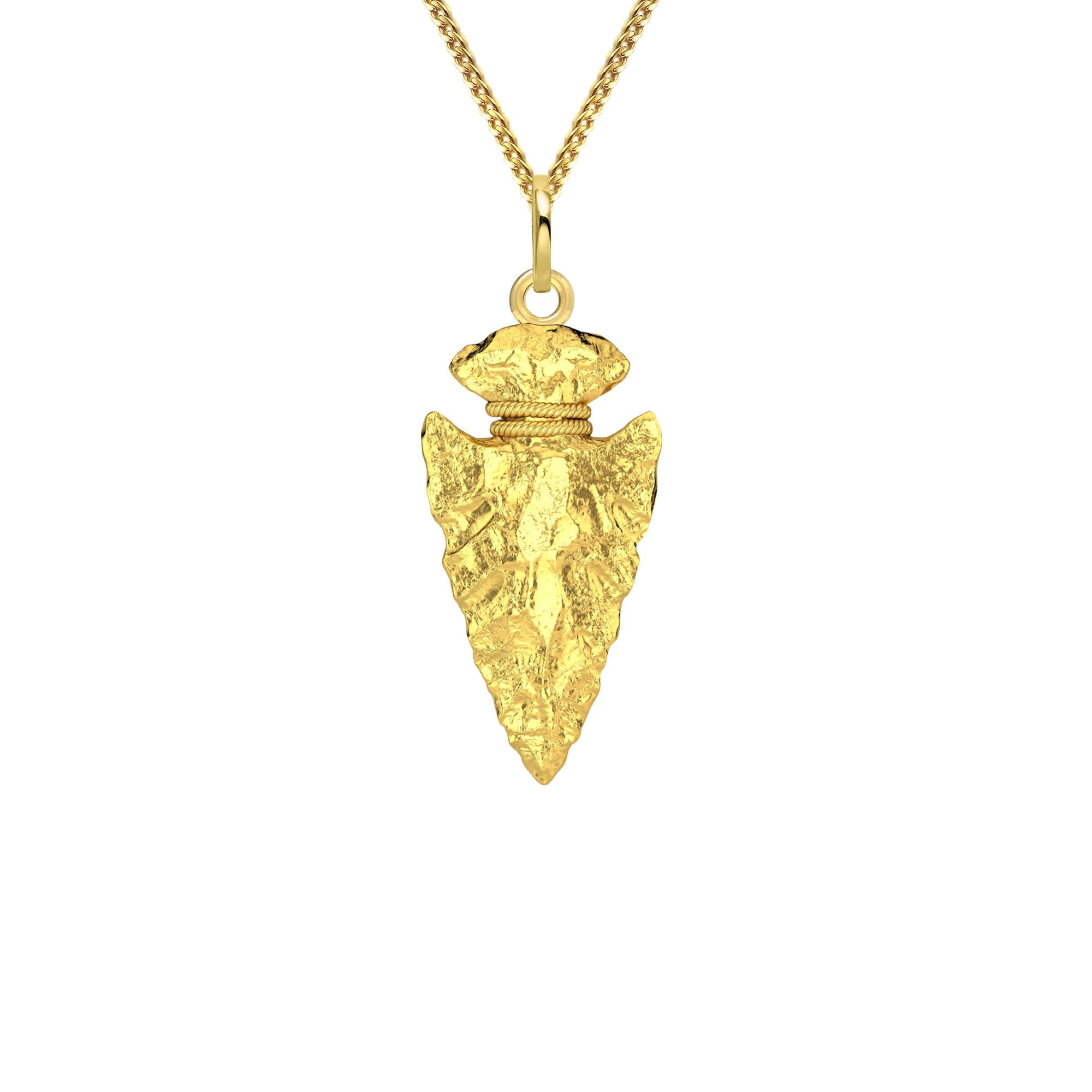 Gold arrowhead necklace Clearance