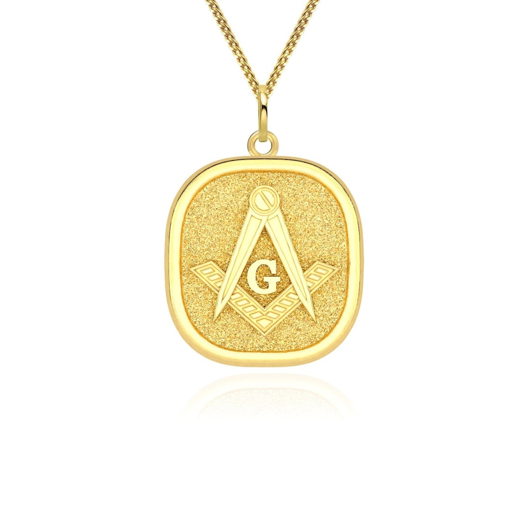 14k Solid Gold Illuminati Pendant Illuminati Necklace - Etsy