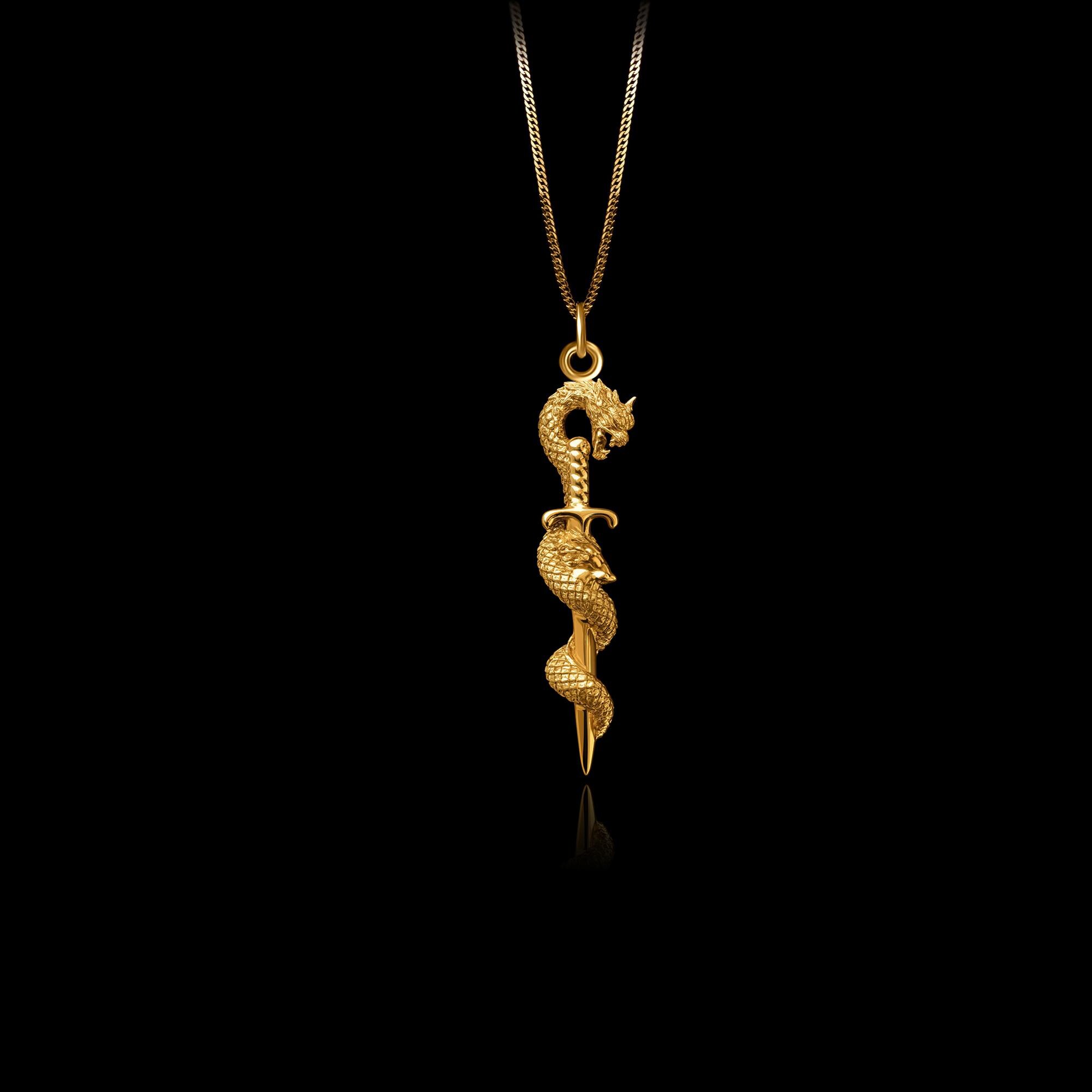 LARGE Dragon Sword Pendant (48.5 mm) – Made In USA