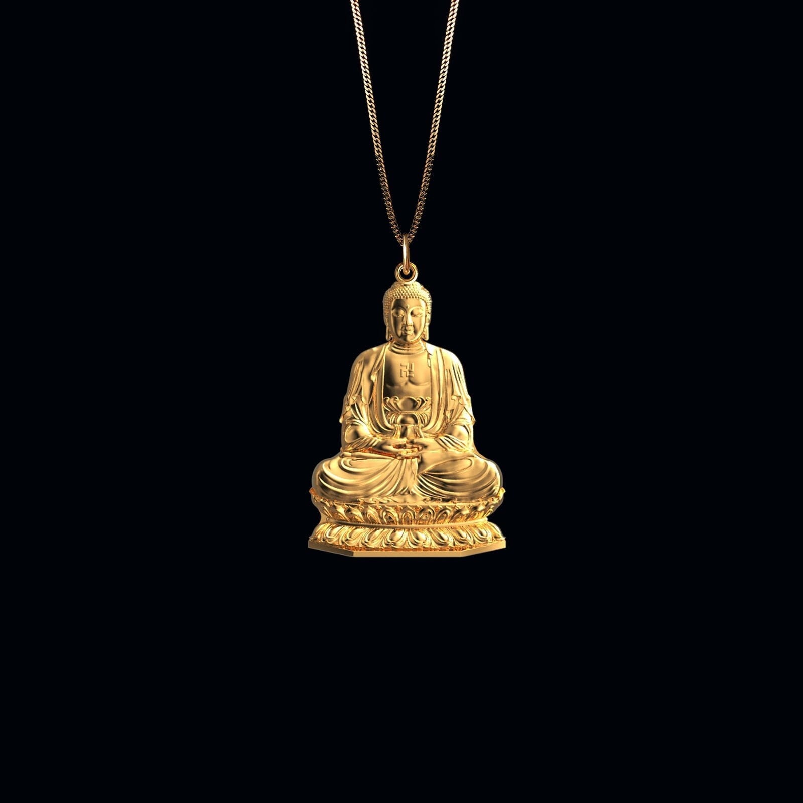 Yellow Buddha Necklace – Love, Charisma