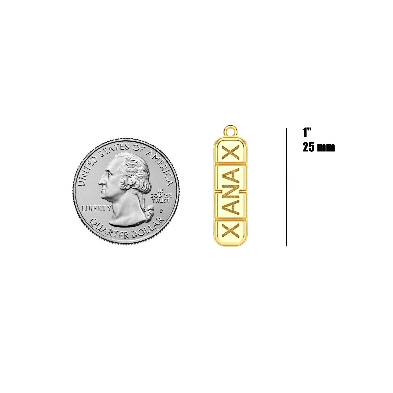 MINI Xanax Pendant 18K Solid Gold Xanax Necklace Xanax Etsy