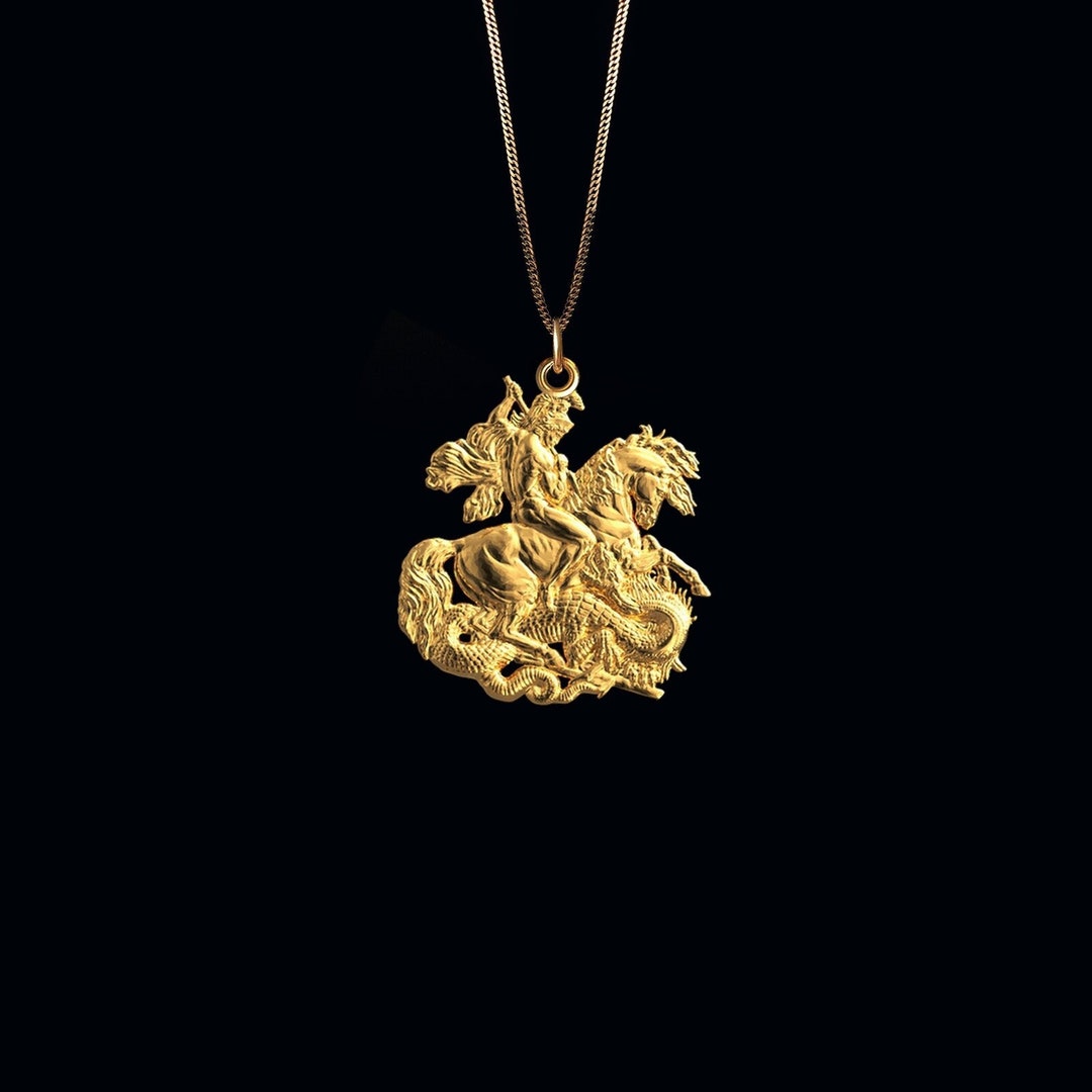 St george and the dragon pendant Clearance