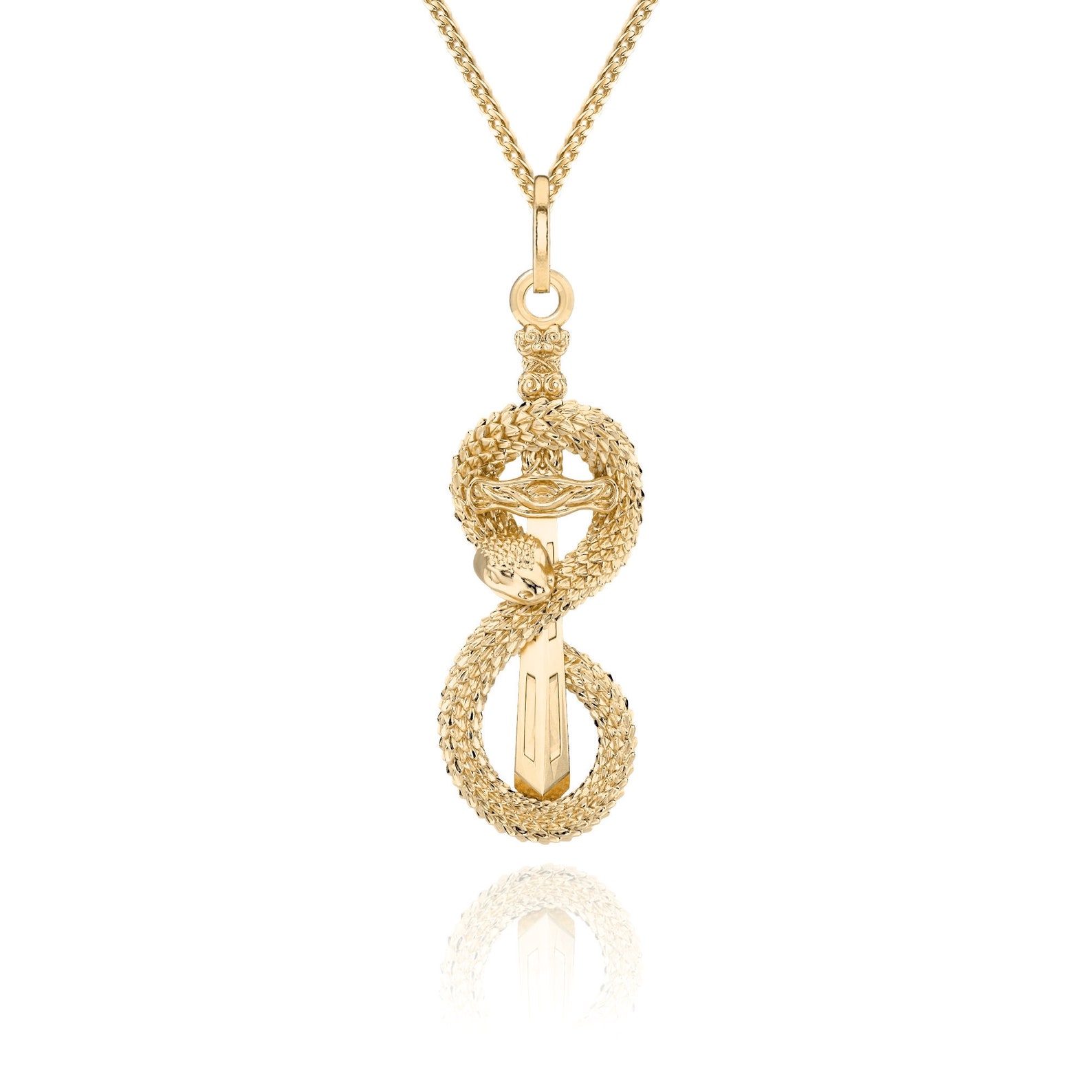 Gold Infinity Necklace 14K 18K Solid Gold Necklace Gold Etsy